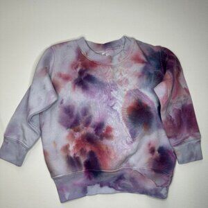 New toddler hand dyed crewneck